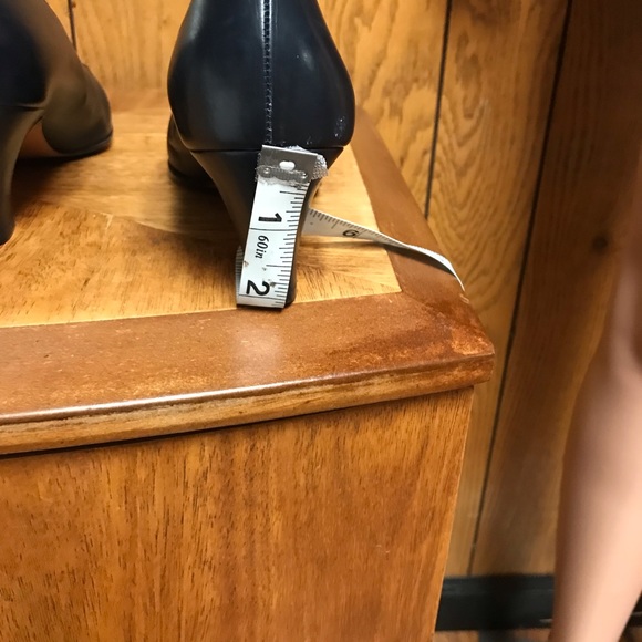 Salvatore Ferragamo Shoes -Size -7/ AA Colors Navy & Black-Good Condition - Picture 15 of 16